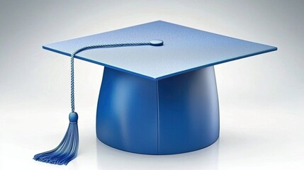 Blue Graduation Cap for Academic Achievement