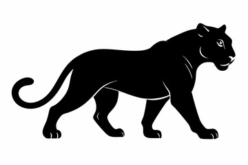 black panther silhouette vector, Black Panther Icon,