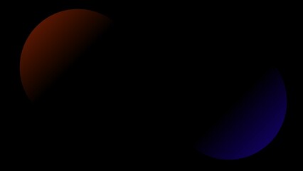 Abstract Dark Background with Red Blue Light Spheres