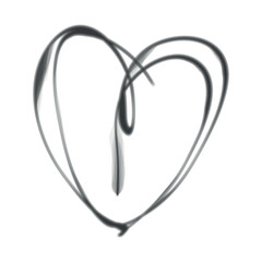 Spray painted graffiti heart icon sprayed isolated with a transparent background. gray graffiti love icon. Hand drawn doodle illustration. Childish naive vector icon.