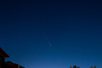 Comet A3 2023(Tsuchinshan-ATLAS). Great view and night observation. Just after sunset on October...