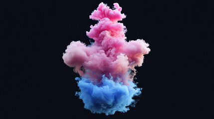 Fototapeta premium color smoke on black background