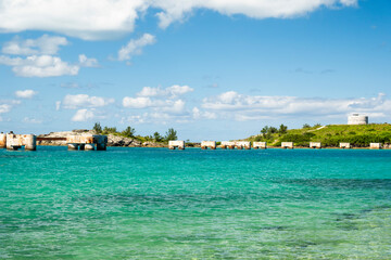 Fototapeta premium Historical Landmark Martello Tower in Bermuda