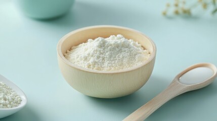 Creating a formula for infant nutrition using an organic blend of powdered milk for healthy baby care