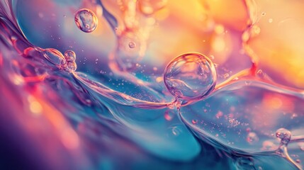 Abstract Water Droplets