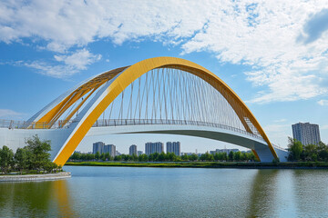 Obraz premium city harbour bridge