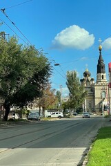 Fototapeta premium the road leading to the church