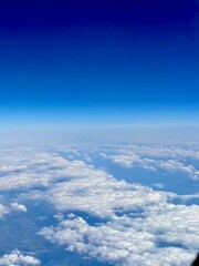 air clouds in the blue sky