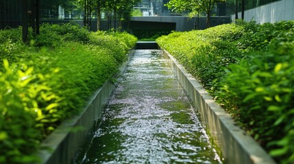 Innovative green water management solutions through sustainable urban drainage systems in operation