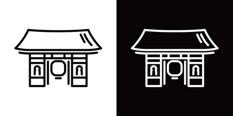 雷門のシンプルなアイコン