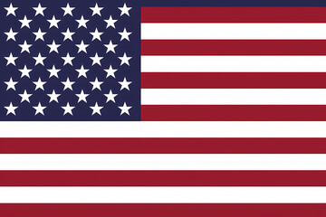 Obraz premium An American flag featuring red and white stripes with a blue canton filled with white stars, symbolizing national pride.