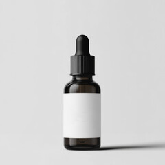 Amber Dropper Bottle Mockup