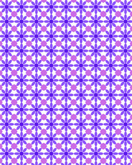 Repeating pattern of purple flower. Illustration