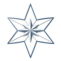 Star Symbol, Isolated on White