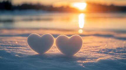Fototapeta premium heart on the beach