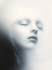 Ghost like surreal face 