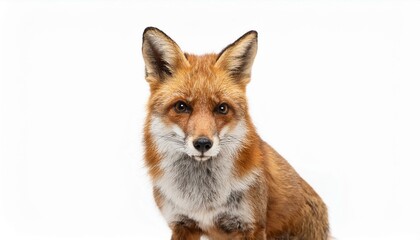 Fototapeta premium fox on white