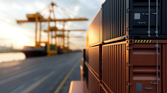 Grain export: shipment of wheat to international markets, agricultural trade growth, stabilizing food supply, economic cooperation through seamless movement of essential crops worldwide.