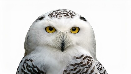 Obraz premium snowy owl isolated on white