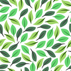 leaf background. flat illustration leave background pattern background. leaves pattern wallpaper. leaf seamless pattern background.