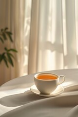  tea cup on a white background for relaxation