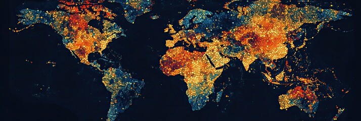 Illuminating Globalization: A Dotted World Map Design to Understand Global Networks