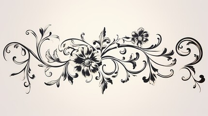 Elegant vintage frame with intricate floral patterns