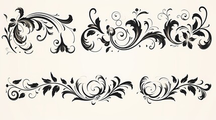 Elegant vintage frame with intricate floral patterns