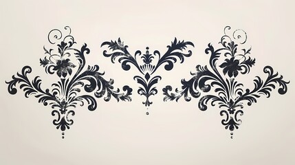 Elegant vintage frame with intricate floral patterns