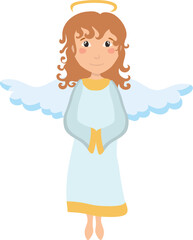 Cute Cartoon Angel vector illustration