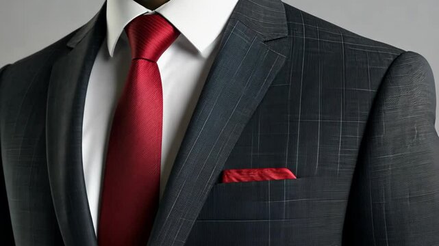 Apparel Suit And Tie Mockup Video