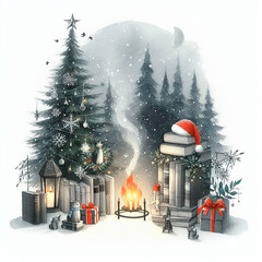 Typical illustration for Christmas