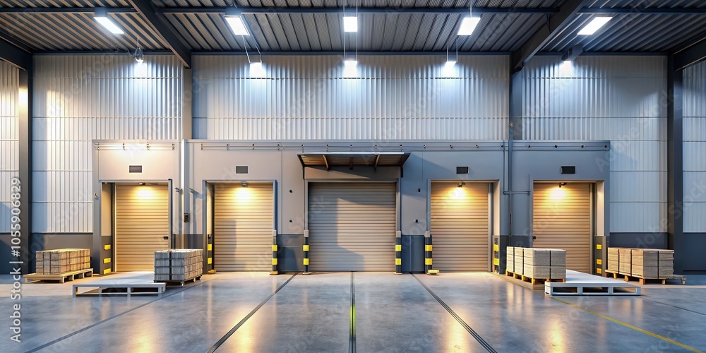 Poster optimizing dock door operations for enhanced productivity in logistics management