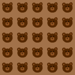 Obraz premium bear pattern background