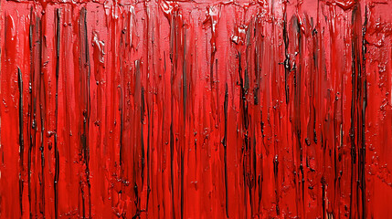 Abstract red texture with dripping paint effects