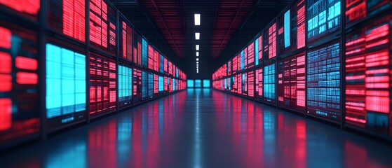 Digital Data Management in a Futuristic Server Room