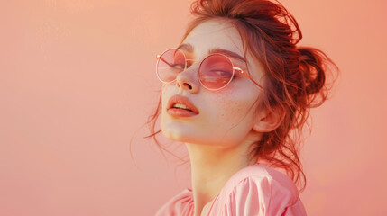 Girl Portrait with Hair Style 