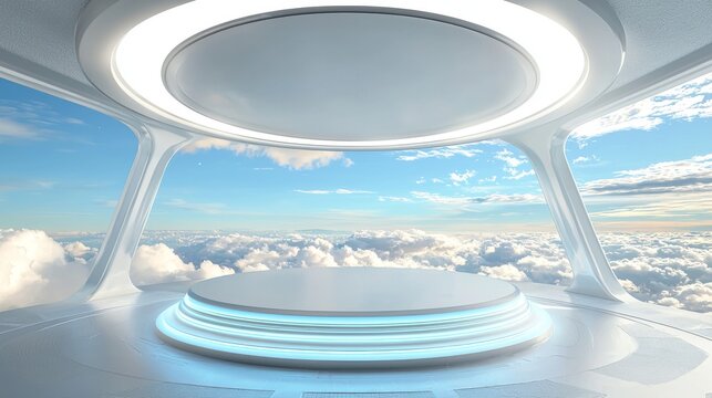 Exhibition halls and booths with a sense of future technology