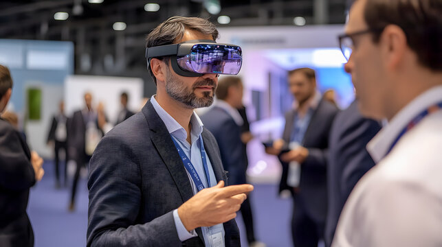 Professional Engaged in Virtual Reality Experience