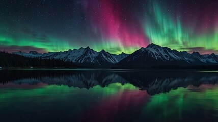 reflection of the mountain