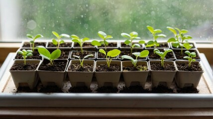 seedlings on the windowsi