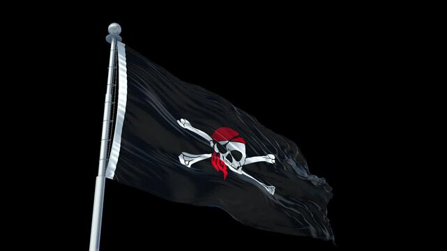 Pirate Flag-Flag with Alpha Channel