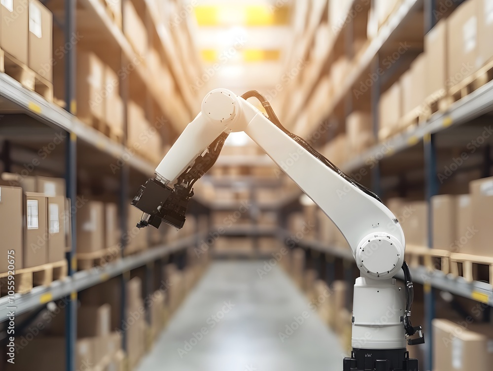 Aufkleber advanced robotics in warehouse management