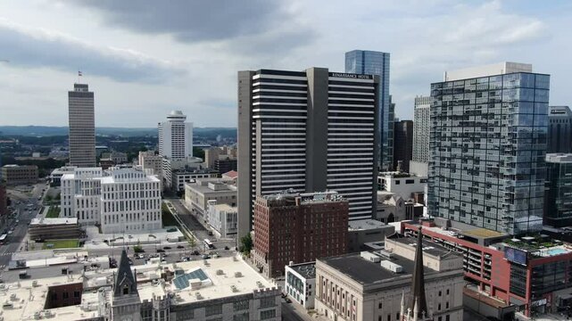 Nashville Tennessee CMA Fest scenic aerial view
