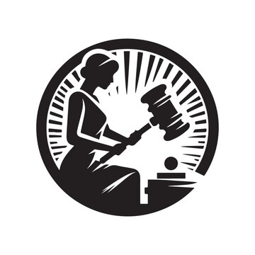 recommend clip art: The Hammer of the Court Silhouette Vector | Scales of Justice Clipart for Legal Designs