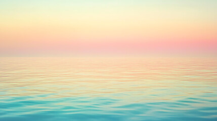 Obraz premium Serene pastel ocean at dawn