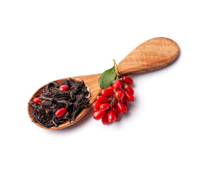 Dried tea with barberry( berberis) fruits