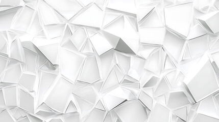 Obraz premium Abstract geometric white crystal texture background