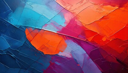 Fototapeta premium Vibrant abstract art with bold colors blending together in a captivating display.