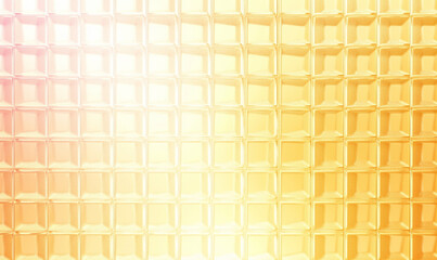 
top view. glass tiles abstract yellow gradient glassmorphism background with glow